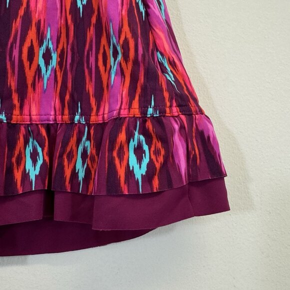 Title Nine Splash Swim Skirt Skort Bikini Bottom Size S  Aztec Print - Picture 2 of 6